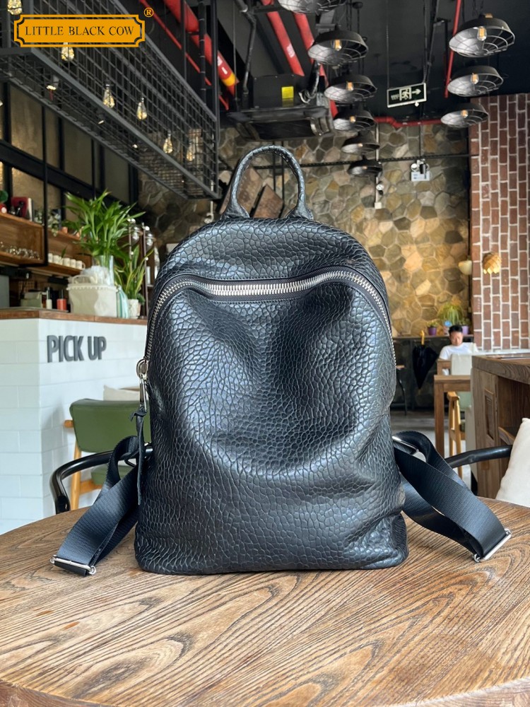 Мягкий повседневный рюкзак из  – обзор и цена Leather Work Bag Men